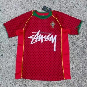 Stussy Portuguese Culture Red Athletic Jersey