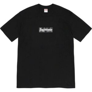 Supreme Black Classic Totem Print Oversized T-Shirt