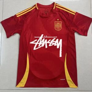 Stussy Red Jersey with Spanish National Team Elements