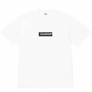 Supreme Box Logo White Printed Oversized T-Shirt
