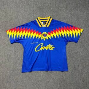 Corteiz Jersey Geometric Graffiti Signature Blue Jersey