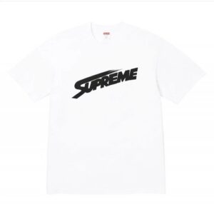 Supreme Classic Logo Print White Loose T-Shirt