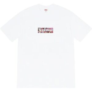 Supreme Flower Box Logo White T-Shirt