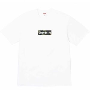 Supreme Box Logo White Camo Print T-Shirt