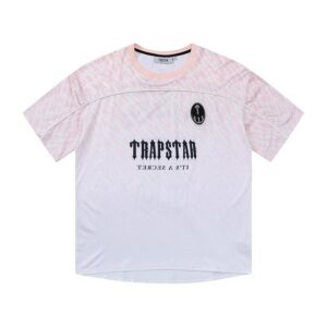 TRAPSTAR Pink-White Gradient Mesh Panel Street T-Shirt