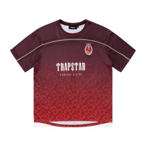 Trapstar Jersey Burgundy Gradient Double-T Training Top