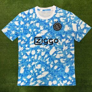 ZiggoJersey Ajax Team Blue & White Camouflage Soccer Jersey