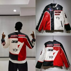MetroMoto Racing Style Red-White-Black