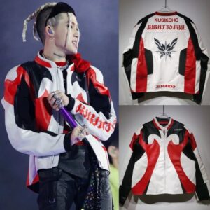 KUSIKOHC Streetwear Jacket Red/White/Black