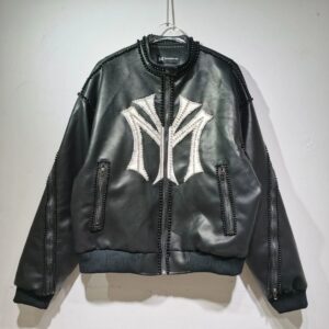 Palace Cool-Style Leather Jacket Black