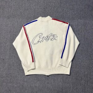 Corteiz Baseball Jacket White
