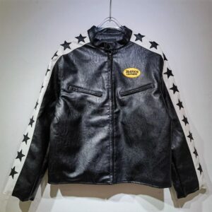 BATES Streetwear Leather Jacket - Black