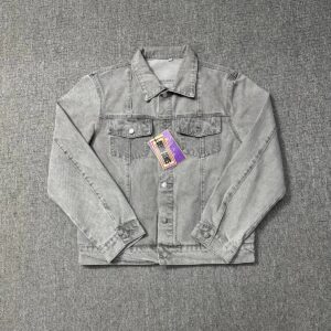 Corteiz Street Denim Jacket Light Gray