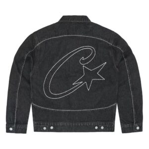 Corteiz Star Label Denim Jacket - Black