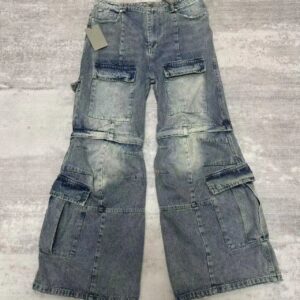 Balenciaga Denim Workwear Pants - Blue