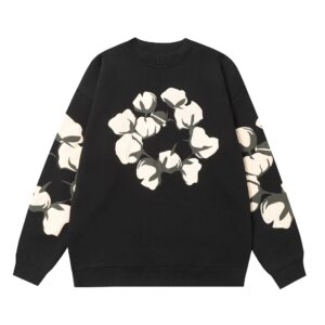 Denim Tears Cotton Print Sweatshirt - Black