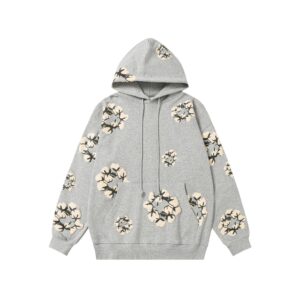 Denim Tears Cotton Printed Hoodie - Gray