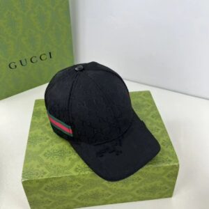 Gucci Vintage Floral Casual Baseball Cap - Black