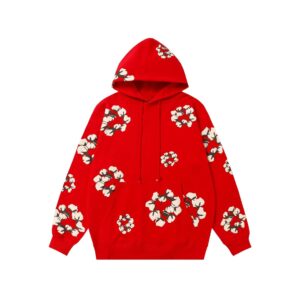 Denim Tears Printed Hoodie - Red