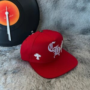 Chrome Hearts Red Baseball Cap