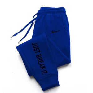 Nike Blue Tapered Sweatpants Street Style Cool
