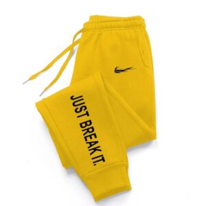Nike JUST BREAK IT Yellow Sweat Cuffed Pants
