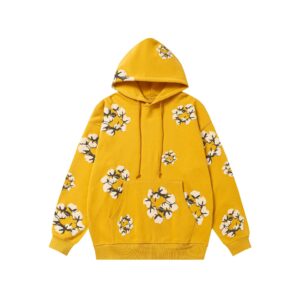 Denim Tears Cotton Printed Hoodie Yellow