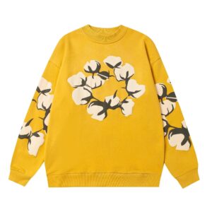 Denim Tears Cotton Floral Sweatshirt - Yellow