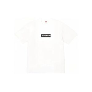 Supreme Box Logo Print White Oversized T-Shirt