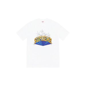 Supreme Graffiti Print Oversized White T-Shirt