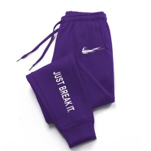 Nike Purple Tapered Sweatpants Street Style