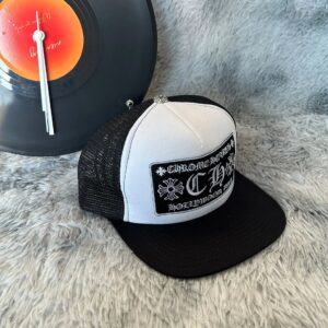 Chrome Hearts Street Style Cap - Black & White