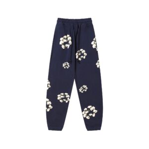 Denim Tears Print Pants Navy Blue