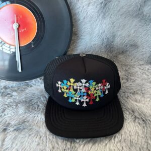 Chrome Hearts Color Cross Streetwear Cap - Black