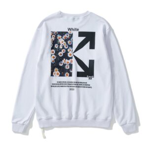 Off-White Arrow Trend Style White Hoodie