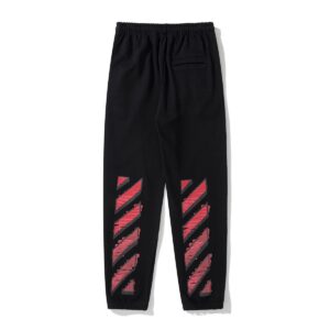 Off-White Striped Streetwear Pants Black