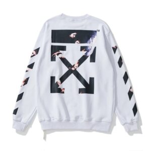 Off-White Arrow Print Hoodie White