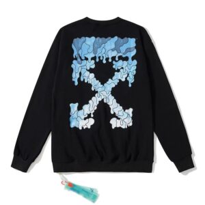 Off-White Graffiti Style Hoodie Black