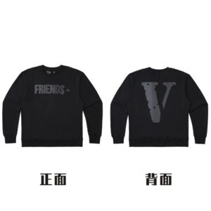 Vlone FRIENDS Streetwear Hoodie - Black