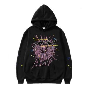 SP5DER Spider Web Hooded Sweatshirt - Black