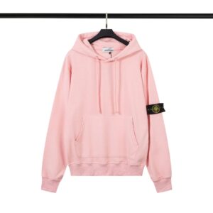 Stone Island Classic Casual Hoodie - Pink