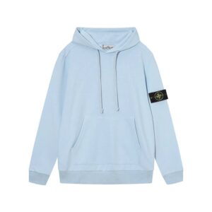 Stone Island Casual Hoodie Light Blue