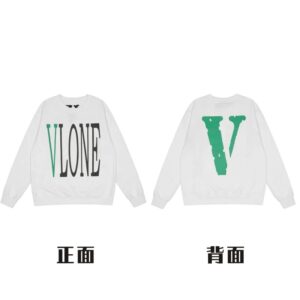 VLONE Street Style Crewneck Sweatshirt - White