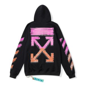 Off-White Arrow Graffiti Hoodie Black
