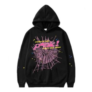 SP5DER Spider Web Street Style Hoodie - Black