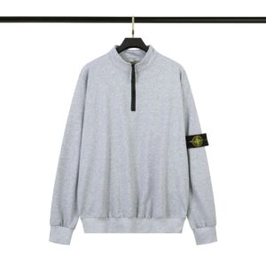 Stone Island Half-Zip Sweatshirt in Gray