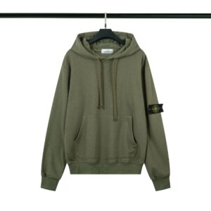 Stone Island Military Green Workwear Hoodie