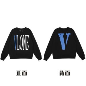 Vlone Classic Streetwear Hoodie - Black