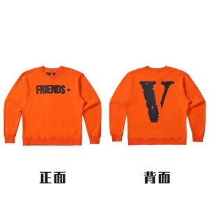 Vlone Friends Streetwear Hoodie - Orange