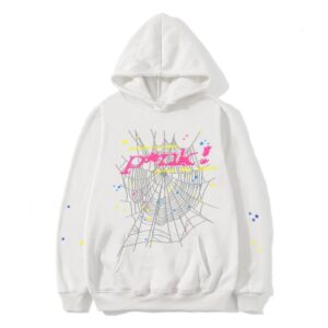 SP5DER Spider Web Street Style Hoodie - White